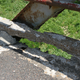 Watch your step—cement patches, holes, crumbling concrete, exposed rebar.